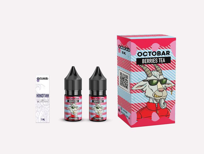 Набір для самозамісу Octobar NFT 10ml 50mg зі смаком ягідного чаю 825952 фото