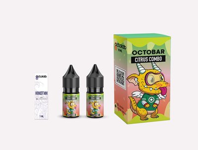 Набір для самозамісу Octobar NFT 10ml 50mg зі смаком цитрусу 825953 фото