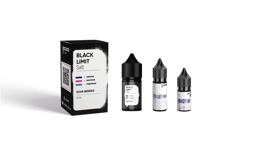 Набір для самозамісу Black Limit 30ml 50mg зі смаком малини, ожини та чорниці 572458 фото