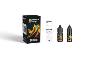 Набір для самозамісу Octobar Strong 10ml 50mg зі смаком банана 305261 фото