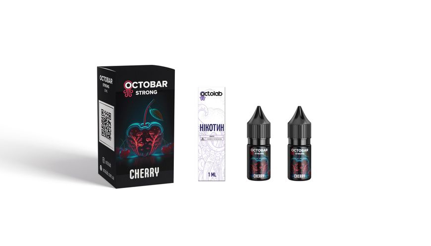 Набір для самозамісу Octobar Strong 10ml 50mg зі смаком вишні з льодом 305264 фото