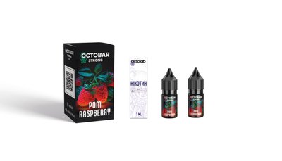 Набір для самозамісу Octobar Strong 10ml 50mg зі смаком малини та гранату 305268 фото