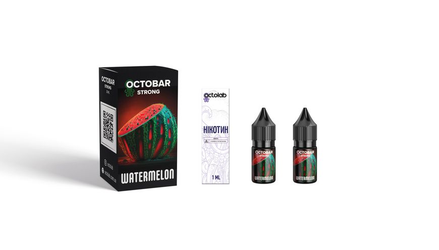 Набір для самозамісу Octobar Strong 10ml 50mg зі смаком кавуна з льодом 305269 фото